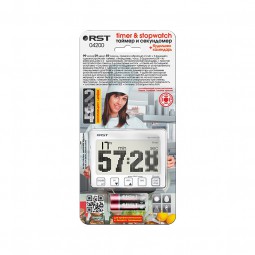 Цифровой таймер-секундомер с часами dot matrix 200-foto4