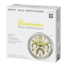 Настенные часы - метеостанция RST Lumineux 77749-foto4